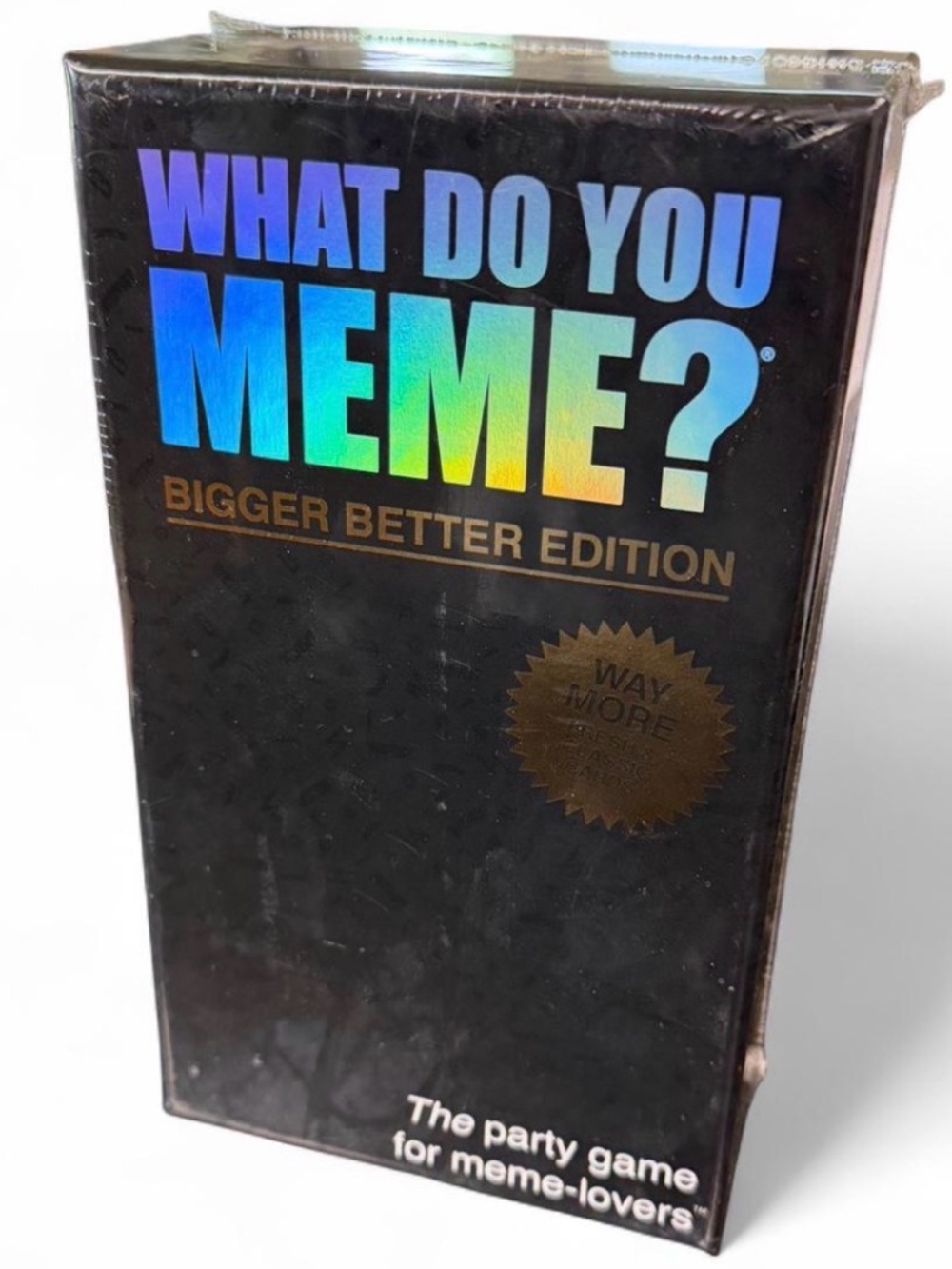 What Do You Meme? Bigger Better Edition - Black with Holographic Logo